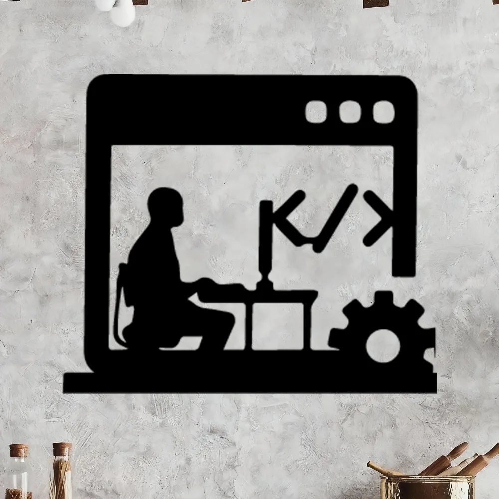 Office Tech Software - CIFBUY Metal Wall Art Programmer Gift