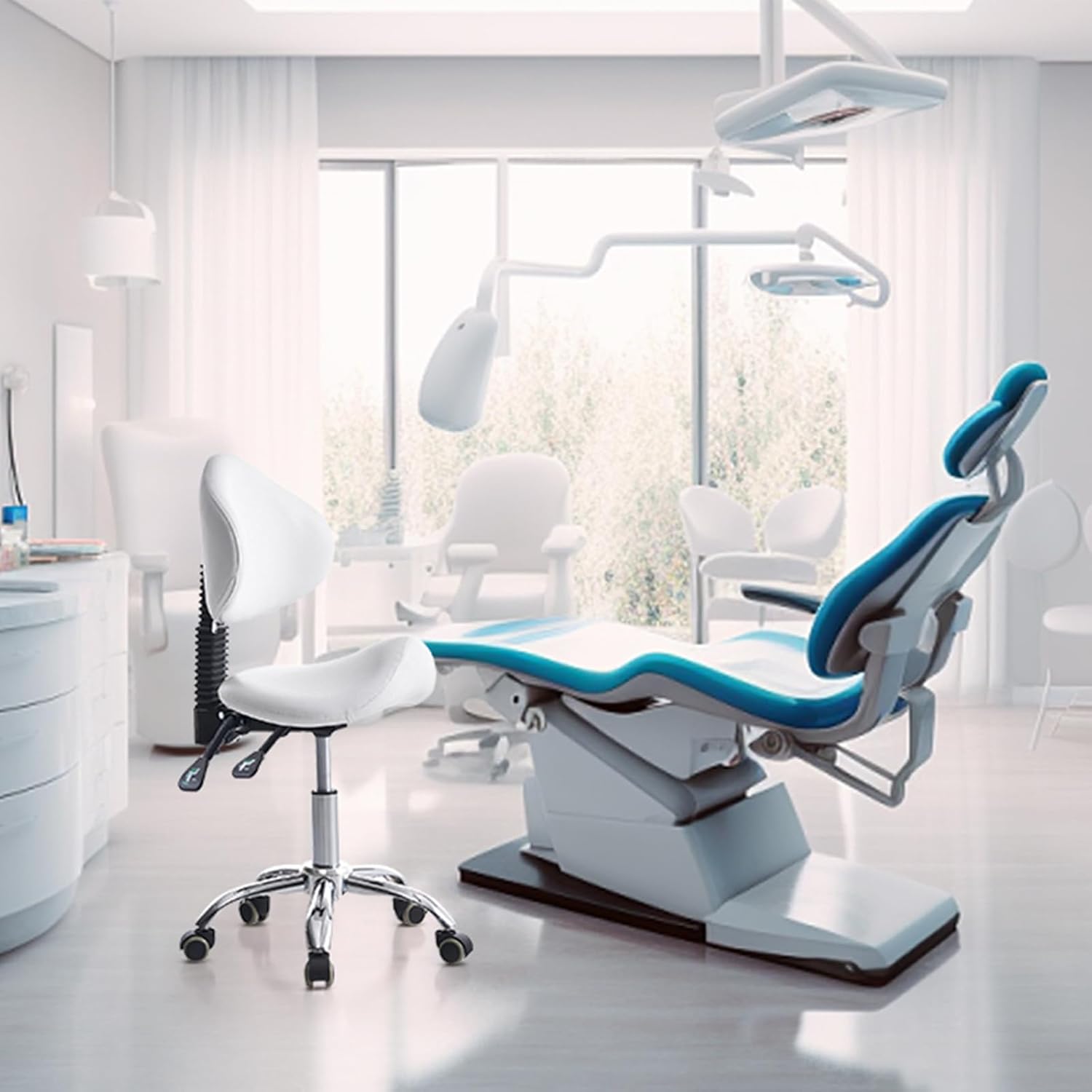 Saddle Stool Chair Rolling Wit - đánh giá và giá Office Tech Chair