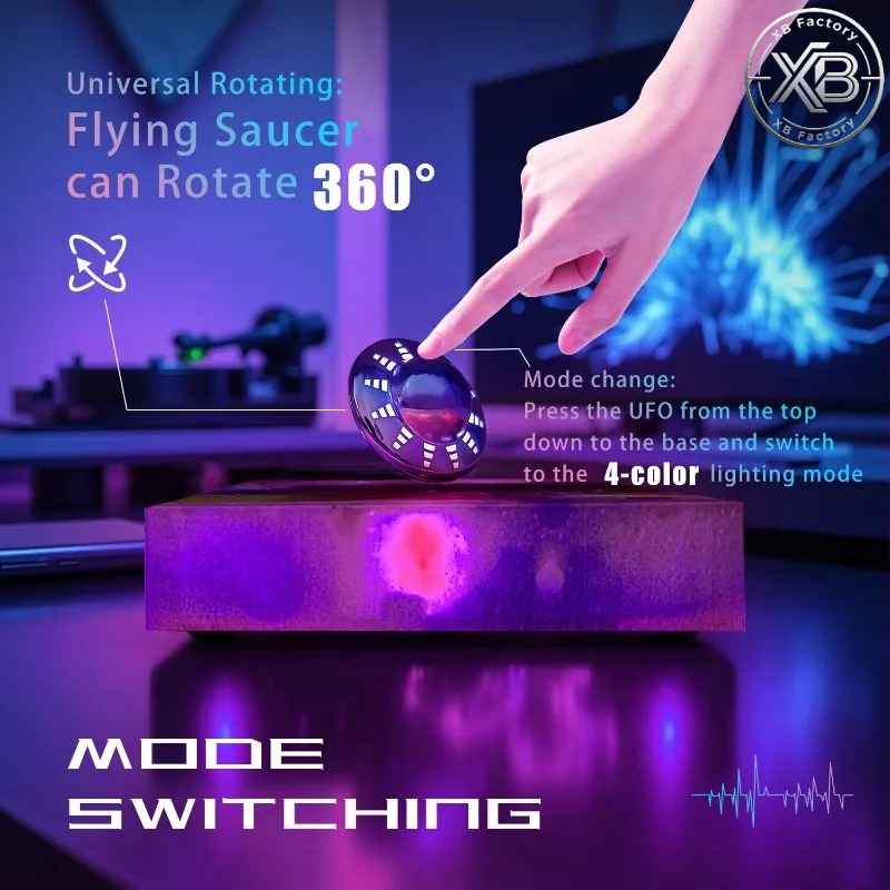 Levitating UFO Lamp Floating 3 - đánh giá và giá Office Tech Gifts For Men