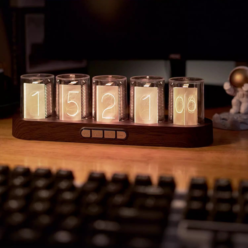 LED Nixie Tube Clock RGB Gamin - đánh giá và giá Office Tech Set Up
