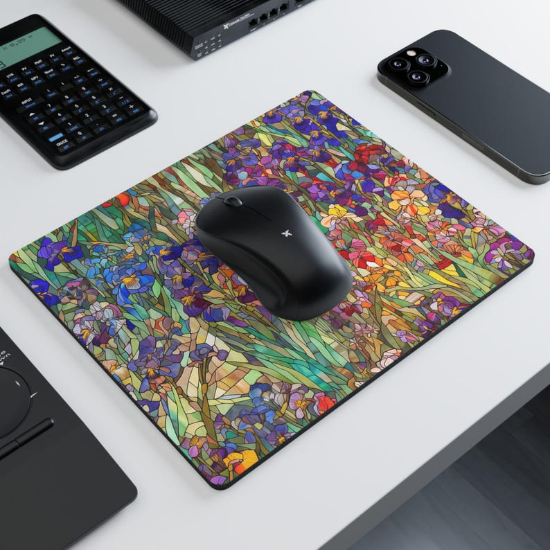 Floral Mosaic Mouse Pad Colorf - đánh giá và giá Office Tech Set Up