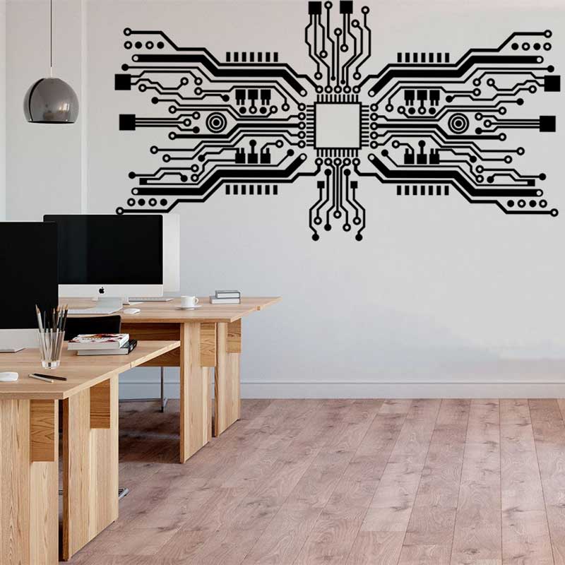 Circuit Board Chip Wall Sticke - đánh giá và giá Office Tech Software
