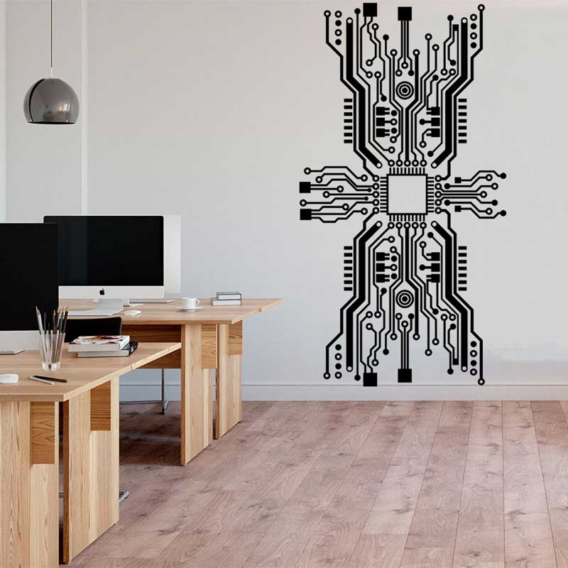 Circuit Board Chip Wall Sticke - đánh giá và giá Office Tech Software