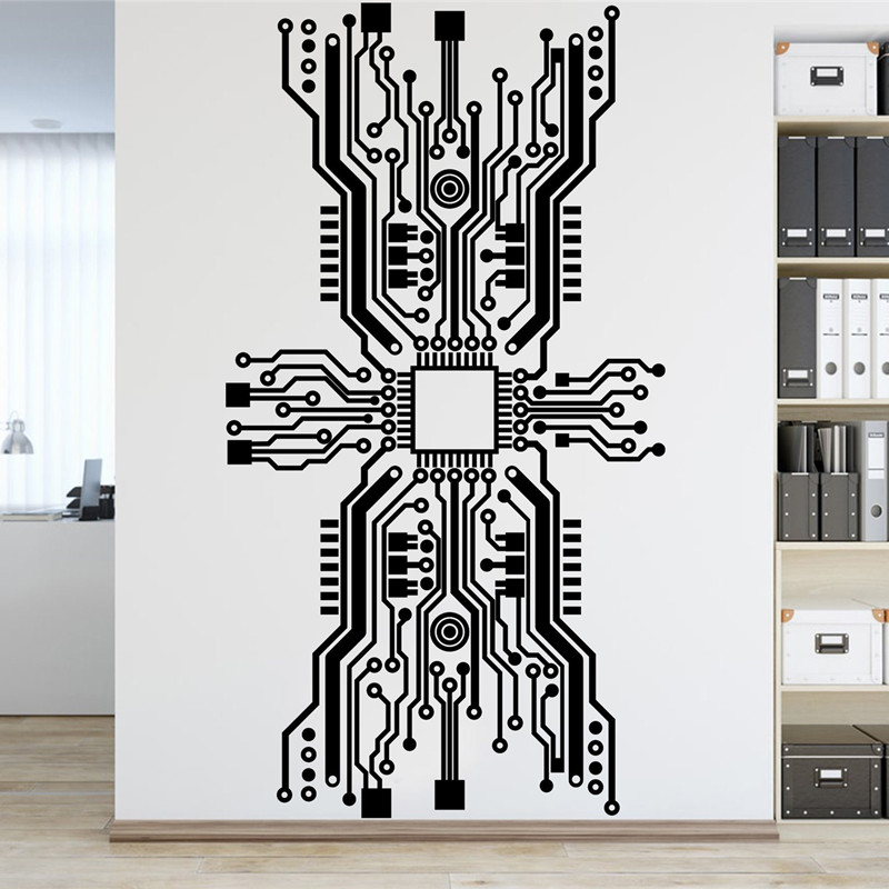 Circuit Board Chip Wall Sticke - đánh giá và giá Office Tech Software