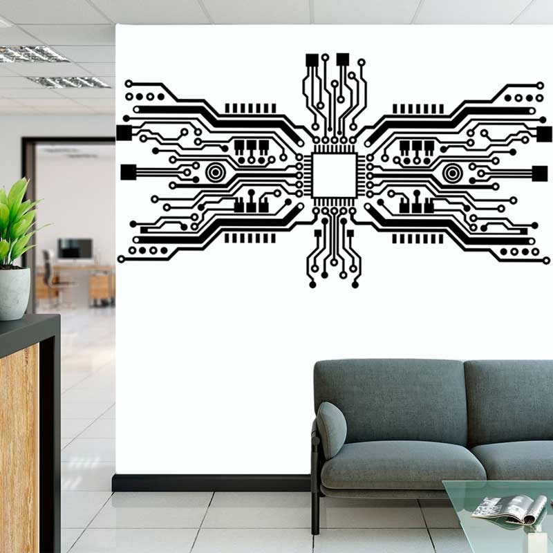 Circuit Board Chip Wall Sticke - đánh giá và giá Office Tech Software
